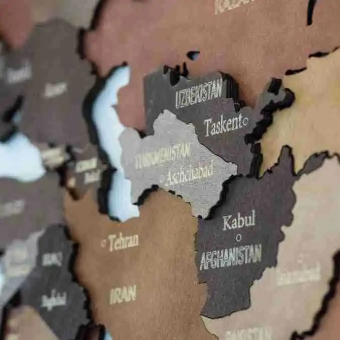 wood map world