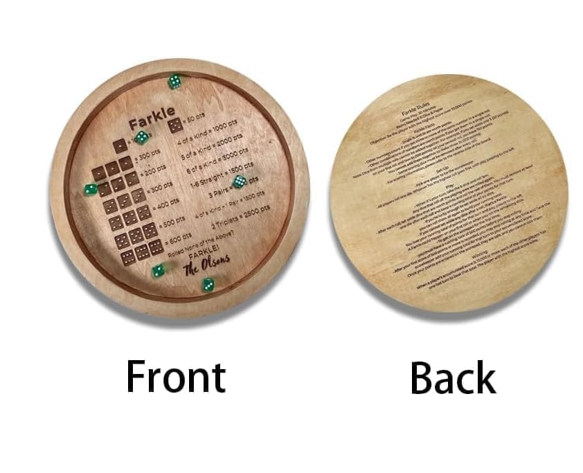 Tray game wooden craft