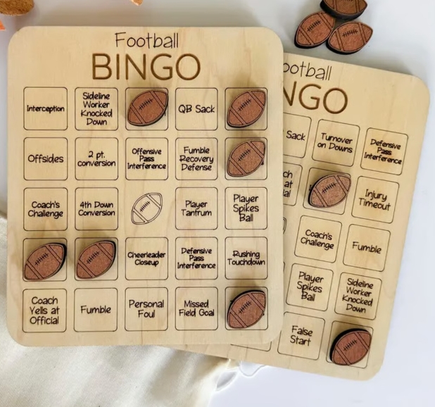 Sports Bingo wooden plaque