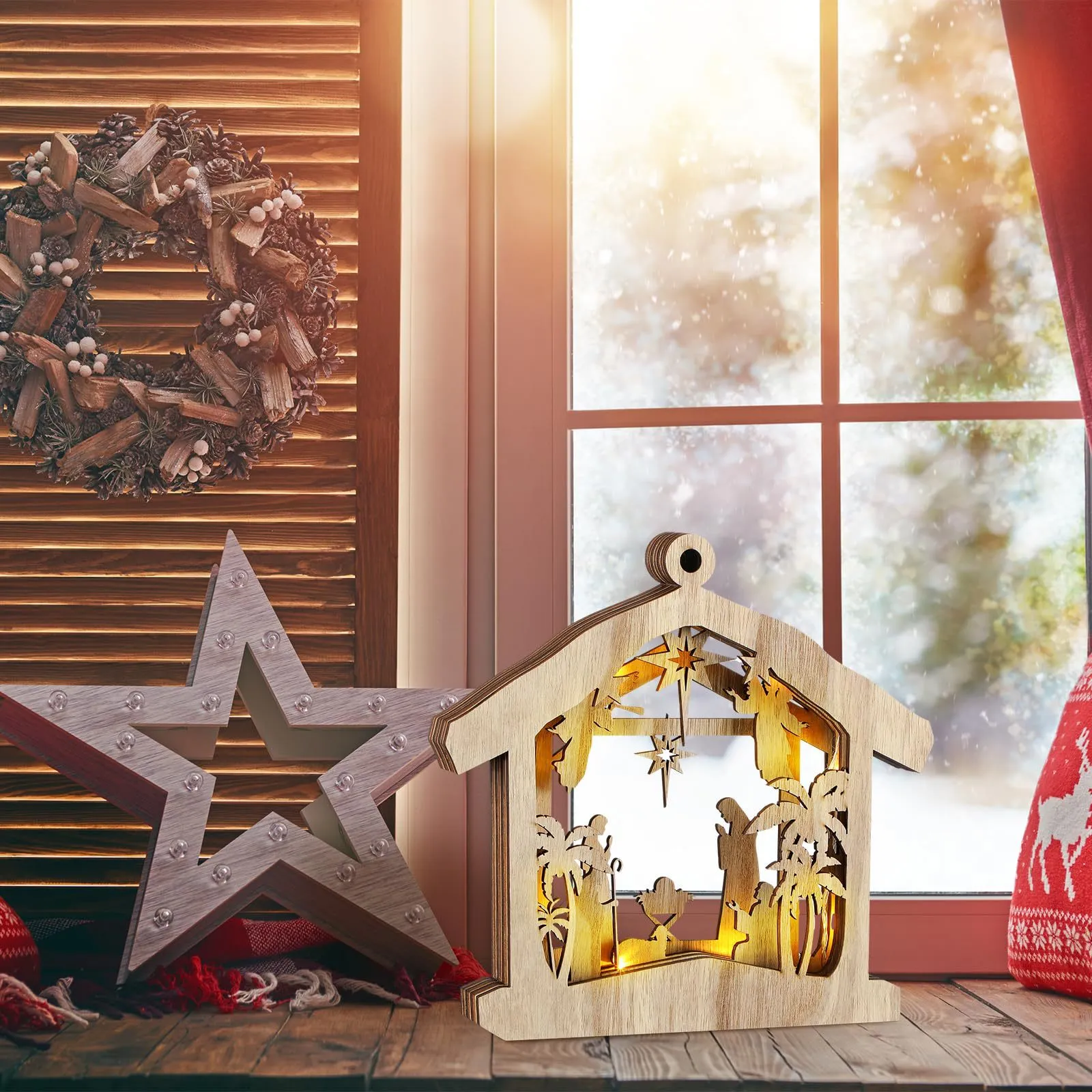 wooden christmas decorations