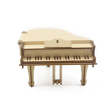 Sinfonia in legno: squisiti puzzle 3D a forma di pianoforte in legno di Gumowood Crafts
