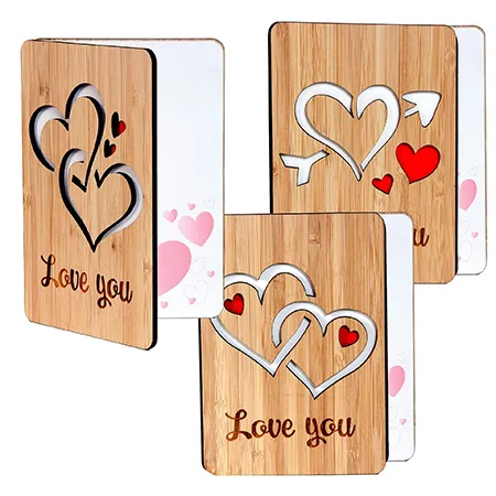 Custom wooden greeting card