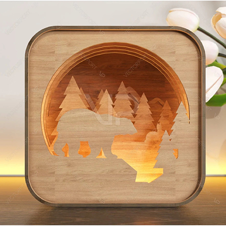 Enchanting Christmas Table Night Lights - Handcrafted Holiday Ambiance by Gumowoodcrafts