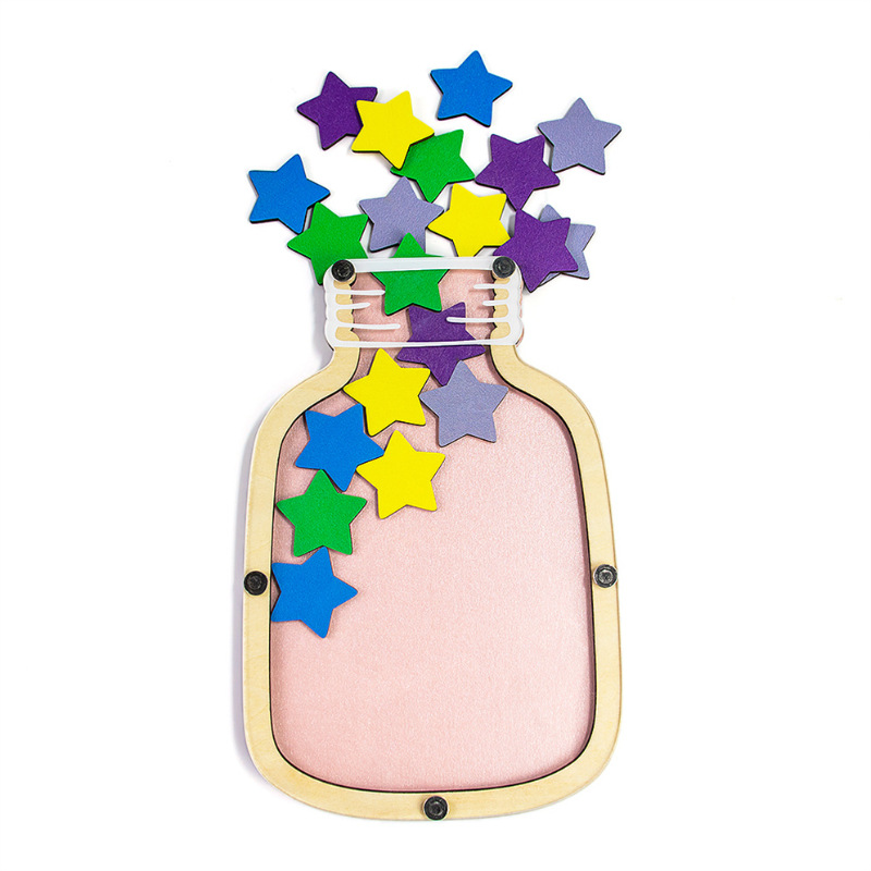 Stjernebelønningskrukke - Håndlavet motivationssystem fra Gumowoodcrafts