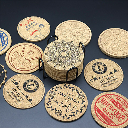 Nauðsynjar úr korki fyrir heimilið - Handunnir undirlag, pottréttir og skálar frá Gumowoodcrafts