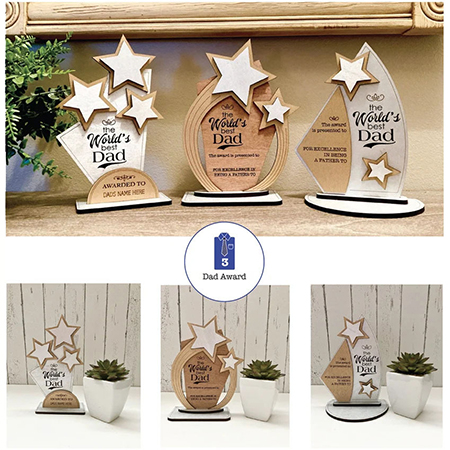 Sådan laver du den perfekte træpokal til fars dag