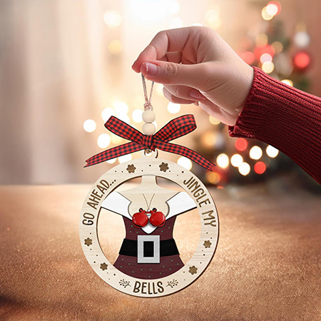 Custom Fun Wooden Bell Ornaments – Wholesale Christmas Tree Hanging Decor