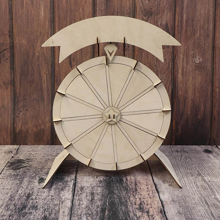 custom wooden spinning wheel