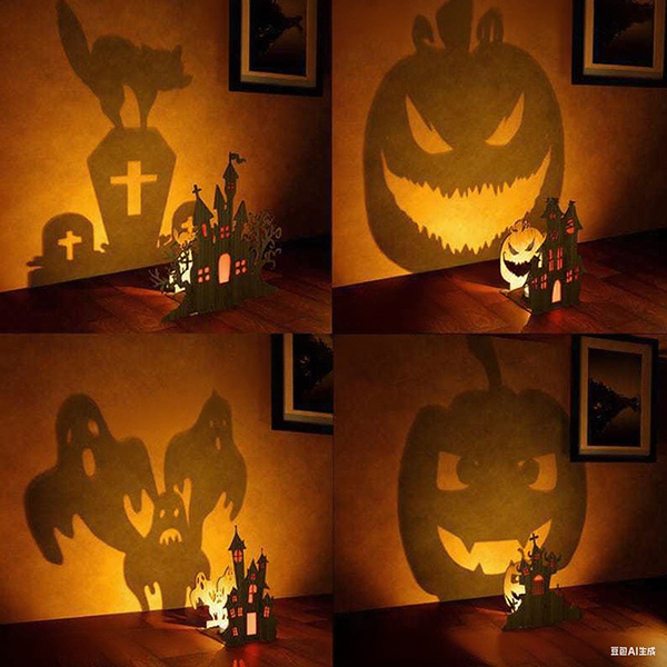 Kurpitsan kasvojen varjo -kynttilänjalka – käsintehty halloween-koriste Gumowoodcraftsilta Kurpitsan kasvojen varjo -kynttilänjalka – käsintehty halloween-koriste Gumowoodcraftsilta
