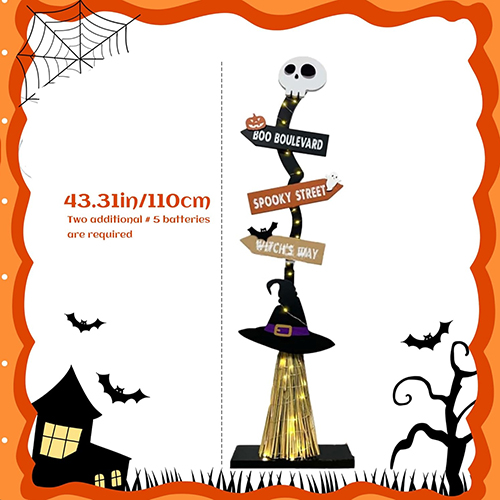 Handcrafted Wooden Halloween Ghosts & Pumpkin Decorations for Porch Displays