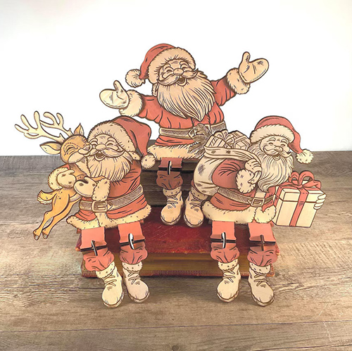 Crea un fascino festivo: decorazioni da tavolo in legno personalizzate a forma di Babbo Natale per decorazioni natalizie transfrontaliere Crea un fascino festivo: decorazioni da tavolo in legno personalizzate a forma di Babbo Natale per decorazioni natalizie transfrontaliere