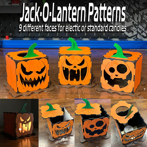 Lanterne di zucca in legno fatte a mano: atmosfera spettrale per decorazioni di Halloween per la casa e il giardino Lanterne di zucca in legno fatte a mano: atmosfera spettrale per decorazioni di Halloween per la casa e il giardino