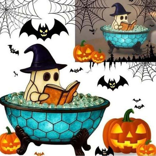 Illuminate Your Space with the Enchanting Ghost Bubble Bath Lamp