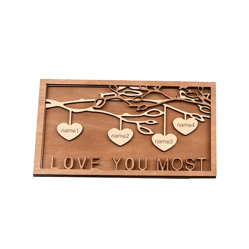 Cornice personalizzata con albero genealogico inciso - Regalo significativo per i propri cari Cornice personalizzata con albero genealogico inciso - Regalo significativo per i propri cari