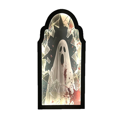 Ghost Hologram Mirror: Novelty Halloween Decoration with Spooky Surprise Effect