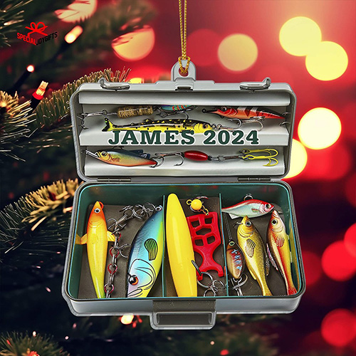 Caixa de acrílico personalizada para equipamentos de pesca - Presente personalizado para entusiastas da pesca