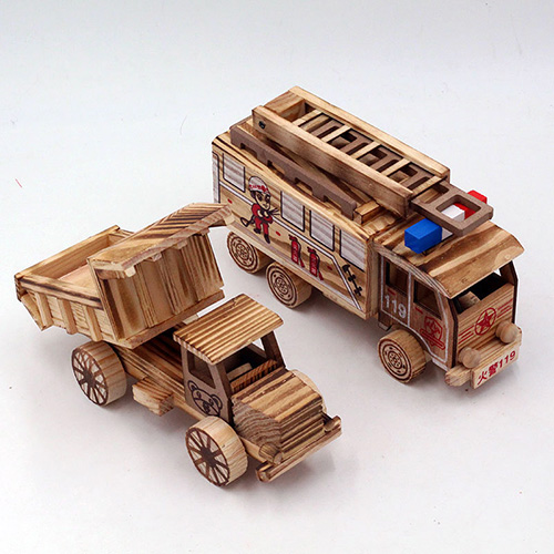 Wooden Construction Vehicle Toys - Educational Play for Kids | Gumowoodcrafts