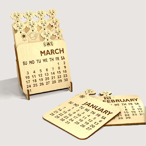 2025 Wholesale Wooden Calendar Manufacturer - Custom Engraved New Year & Christmas Gifts for B2B Supply