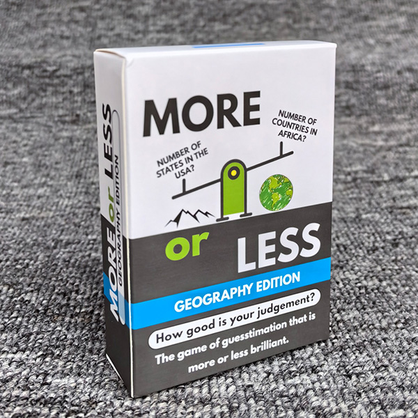 More or Less Guessing Game (Geography Edition) - B2B Wholesale Source Factory | Bulk Tabletop Game Supplier