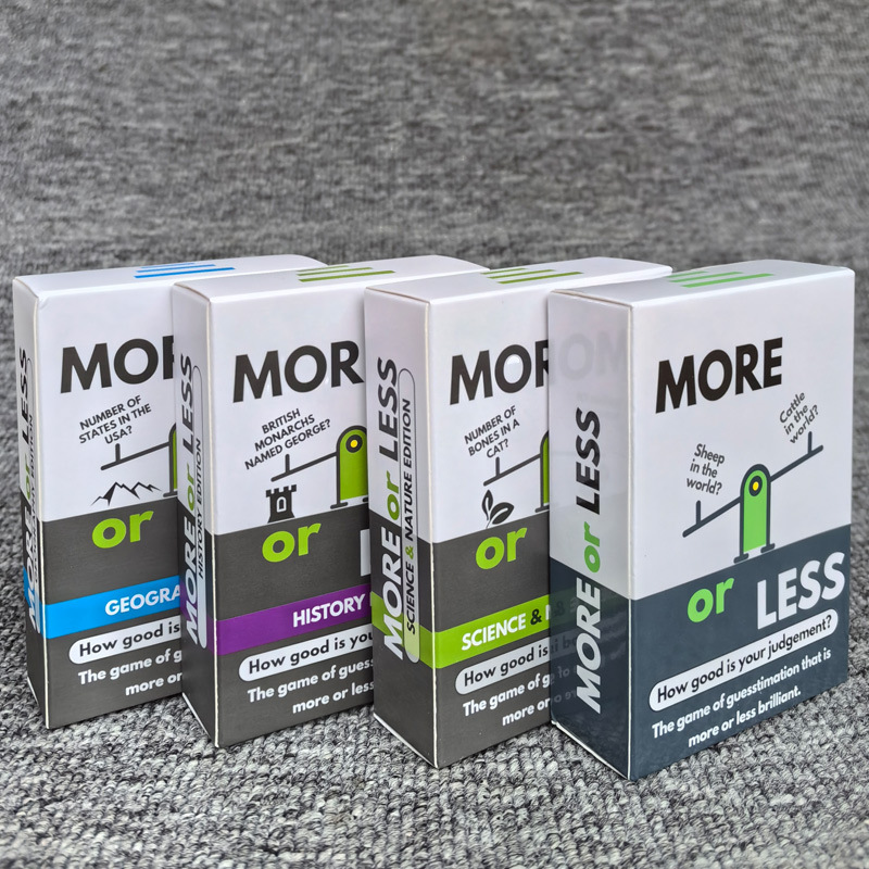 More or Less Guessing Game (Science & Nature Edition) – B2B Wholesale Source Factory Supply
