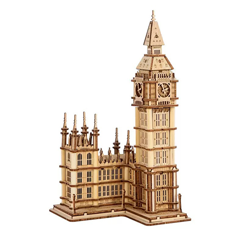 B2B Wholesale 3D Wooden Big Ben Puzzle - Factory-Direct European Architecture Desktop Decor