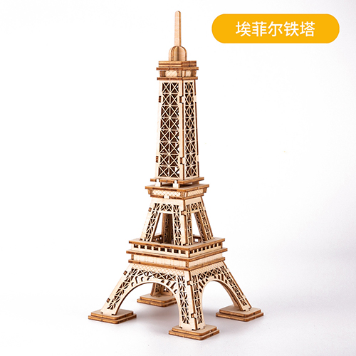 B2B Wholesale 3D Wooden Eiffel Tower Night Light - Factory-Direct STEM Model & Glow-in-the-Dark Gift