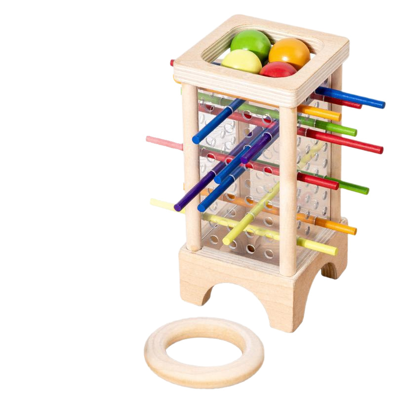 Wooden Dice & Colored Stick-Drawing Board Game | Montessori Toddler Parent-Child Educational Toy - B2B Source Factory