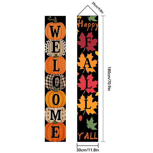 2025 Cross-Border New Thanksgiving Banner Set - Outdoor Porch Hanging Flag for Holiday Party Decor | B2B Source Factory