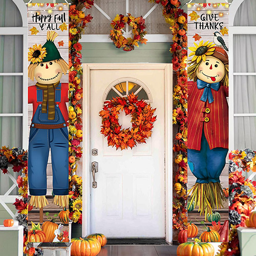 2025 Cross-Border New Thanksgiving Banner Set - Outdoor Porch Hanging Flag for Holiday Party Decor | B2B Source Factory