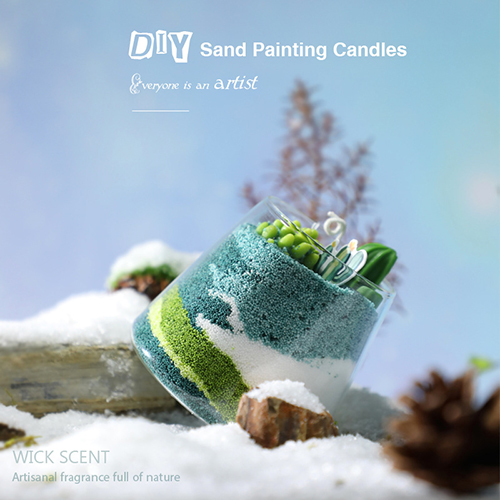 DIY Sand Painting Aromatherapy Candle Gift Set - Handmade Activity for Kids, Christmas Low-Temperature Candle Decor | B2B Source Factory
