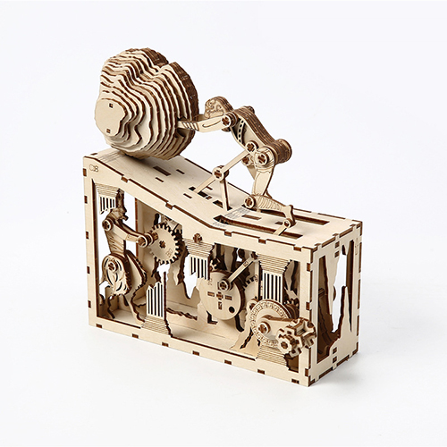 Cross-Border Wooden DIY Puzzle Toy - Gear-Driven Desktop Ornament