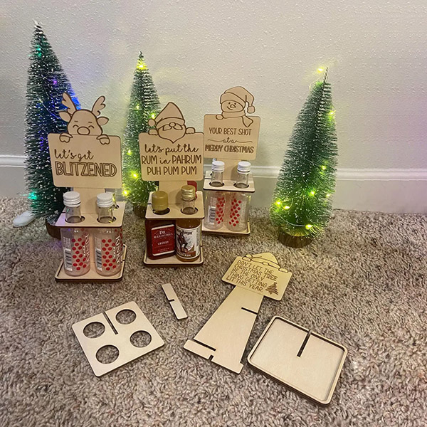 Mini Bottle Shooting Game Stand - Christmas Decoration