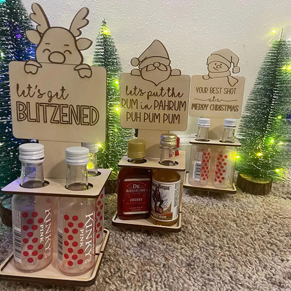 Mini Bottle Shooting Game Stand - Christmas Decoration