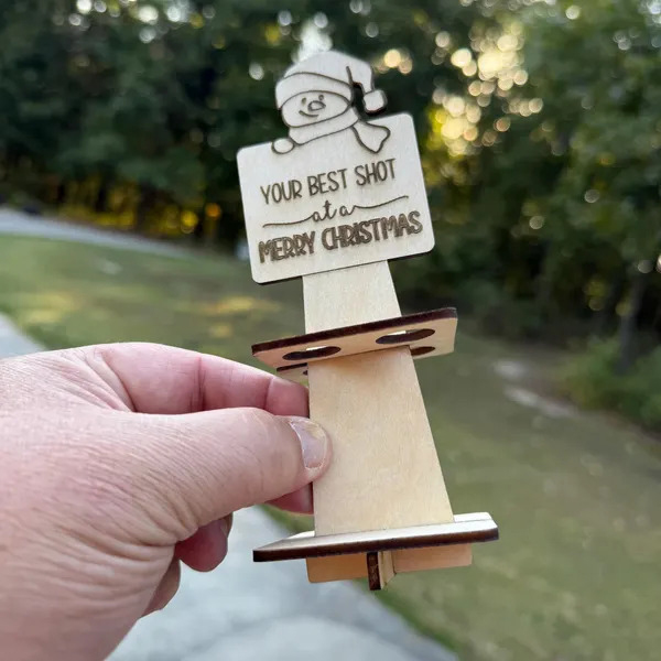 Mini Bottle Shooting Game Stand - Christmas Decoration