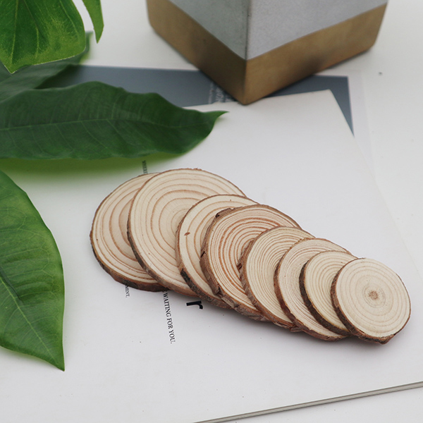 Handmade Polished Pine Wood Slices - DIY Keychain & Pendant (B2B)