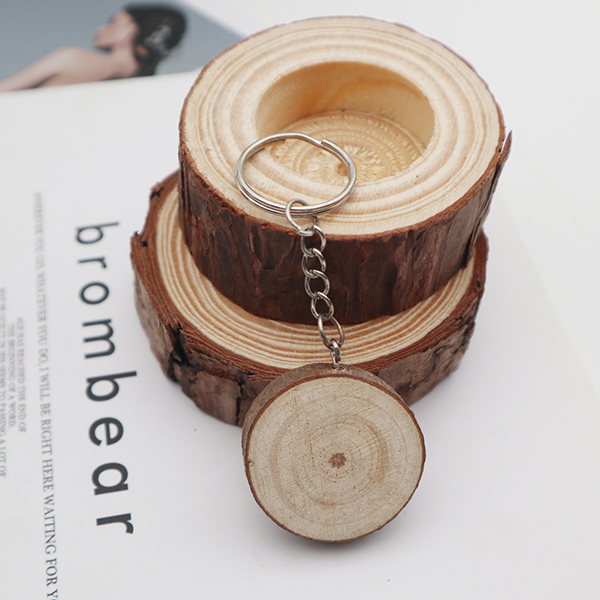 Handmade Polished Pine Wood Slices - DIY Keychain & Pendant (B2B)