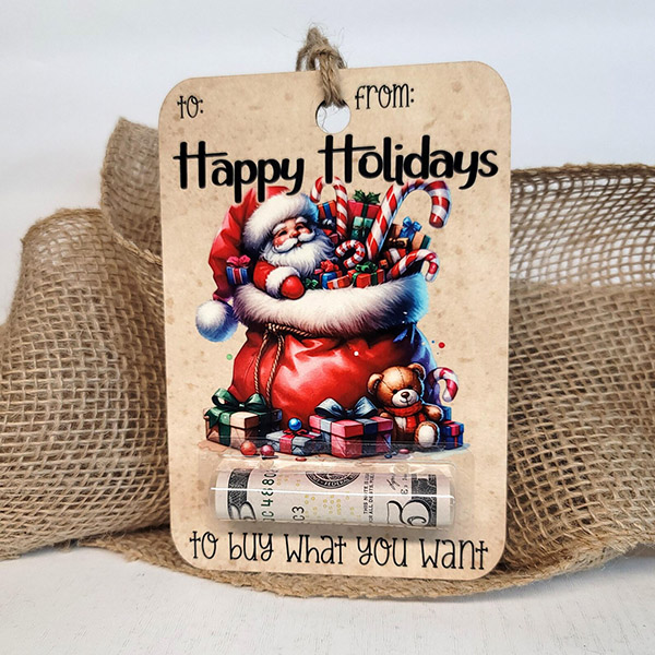Custom Christmas Money Holders - Paper Cash & Gift Card Holders