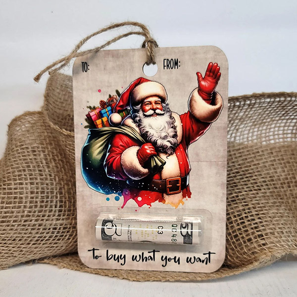 Custom Christmas Money Holders - Paper Cash & Gift Card Holders