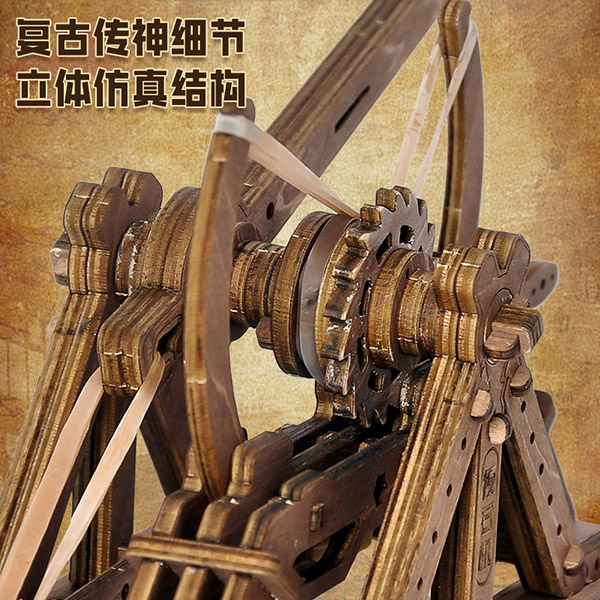 Wooden Siege Tower 3D Puzzle - Tech DIY Toy for Science & History