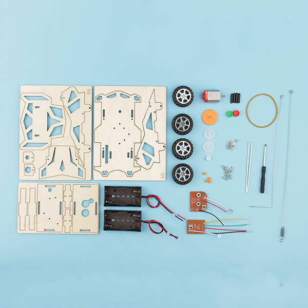 DIY Wireless Remote Control 4WD Racing Car STEM Kit for Kids