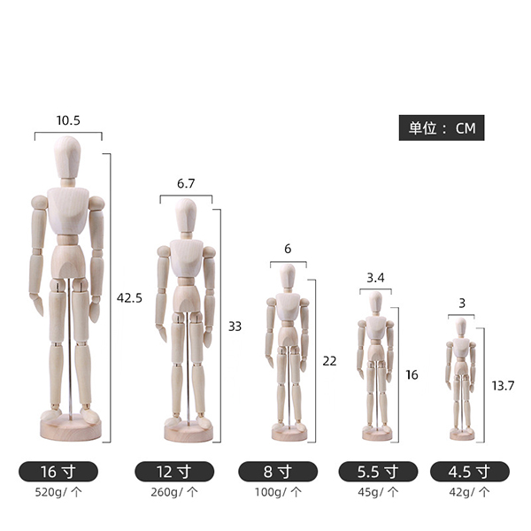 Wholesale Wooden Articulated Mannequins - B2B Factory