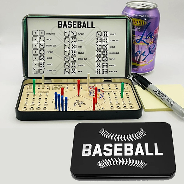 Portable Travel Game Box - Wooden Board Games for On-the-Go
