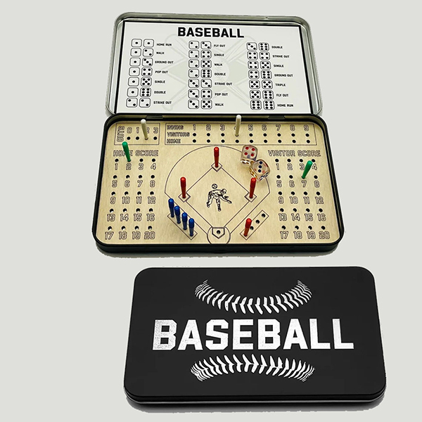 Portable Travel Game Box - Wooden Board Games for On-the-Go