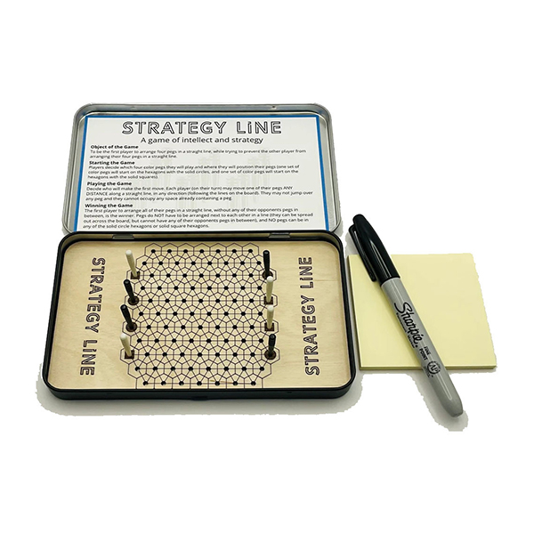 Portable Travel Game Box - Wooden Board Games for On-the-Go