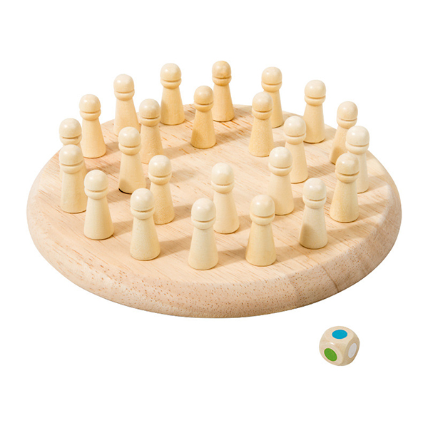 Wooden Kids Color Memory Chess: Parent-Child Focus Toy