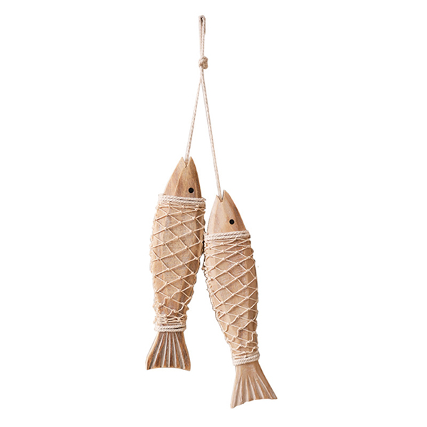 Mediterranean Wooden Fish String Wall Decor - Wholesale Ocean Series
