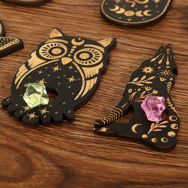 Wooden Meditation Animal Carving Display Stand - Cross-Border Hot Sale