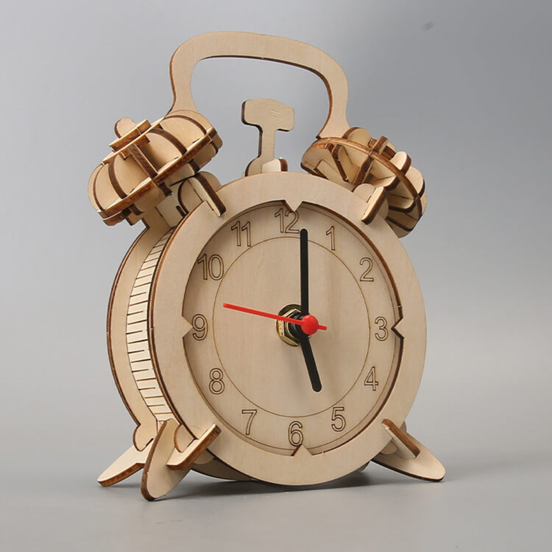 3D Wooden Retro Clock | B2B DIY Teen Craft Factory