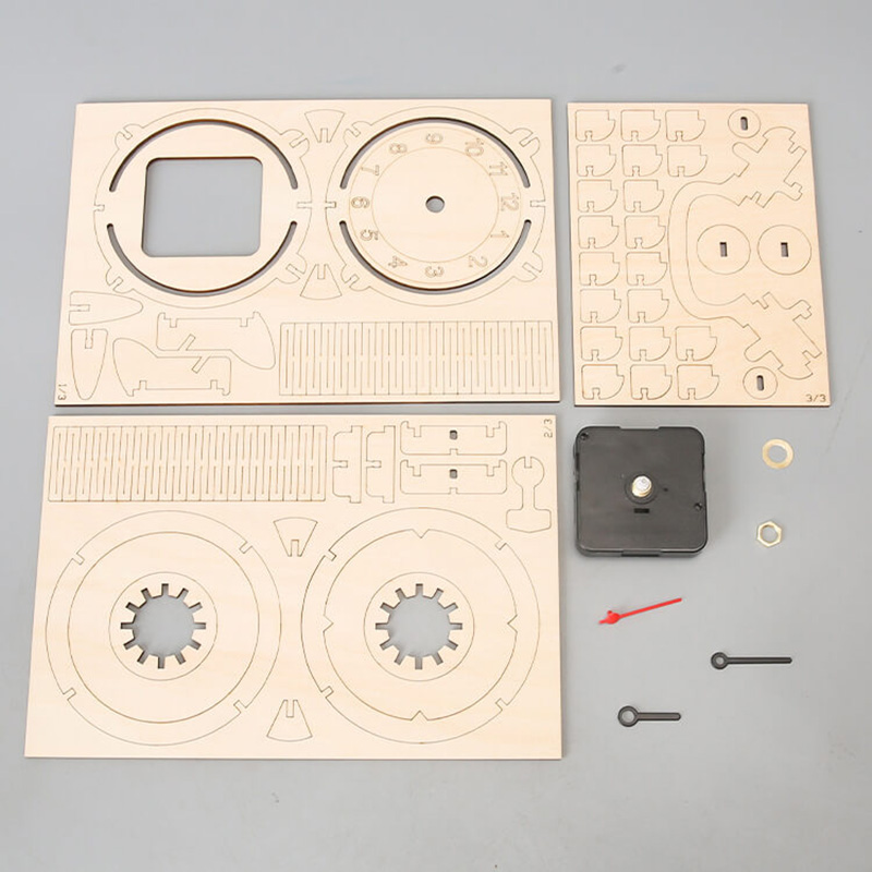 3D Wooden Retro Clock | B2B DIY Teen Craft Factory