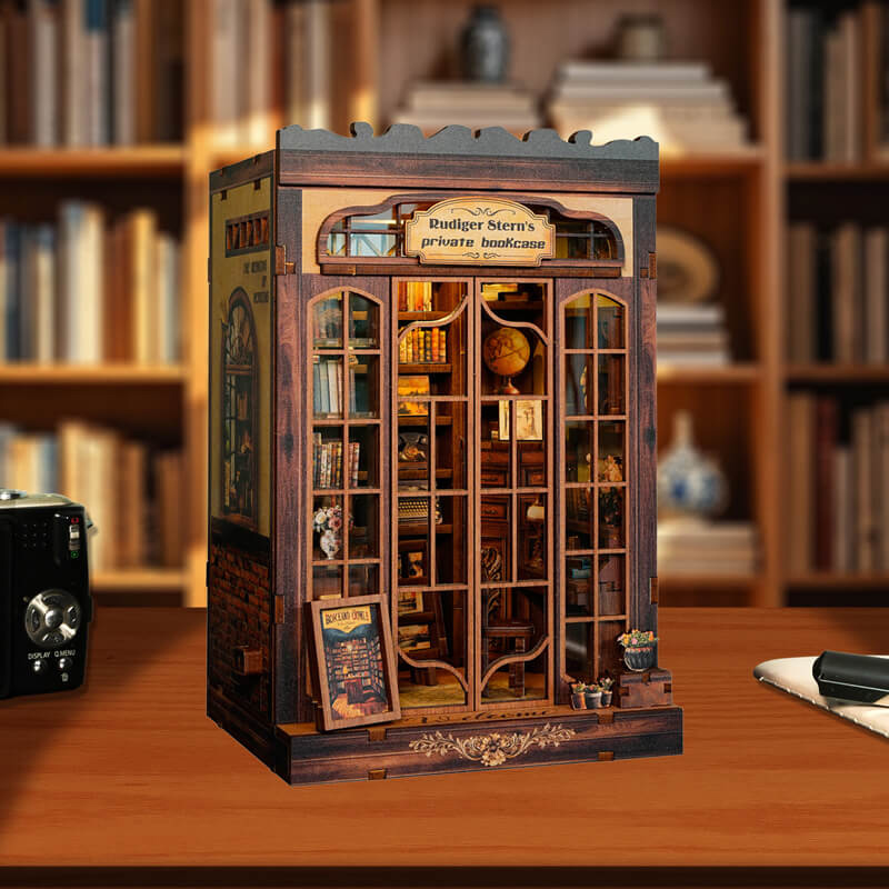 DIY Rudiger's Private Bookcase 3D Wooden Bookend Model